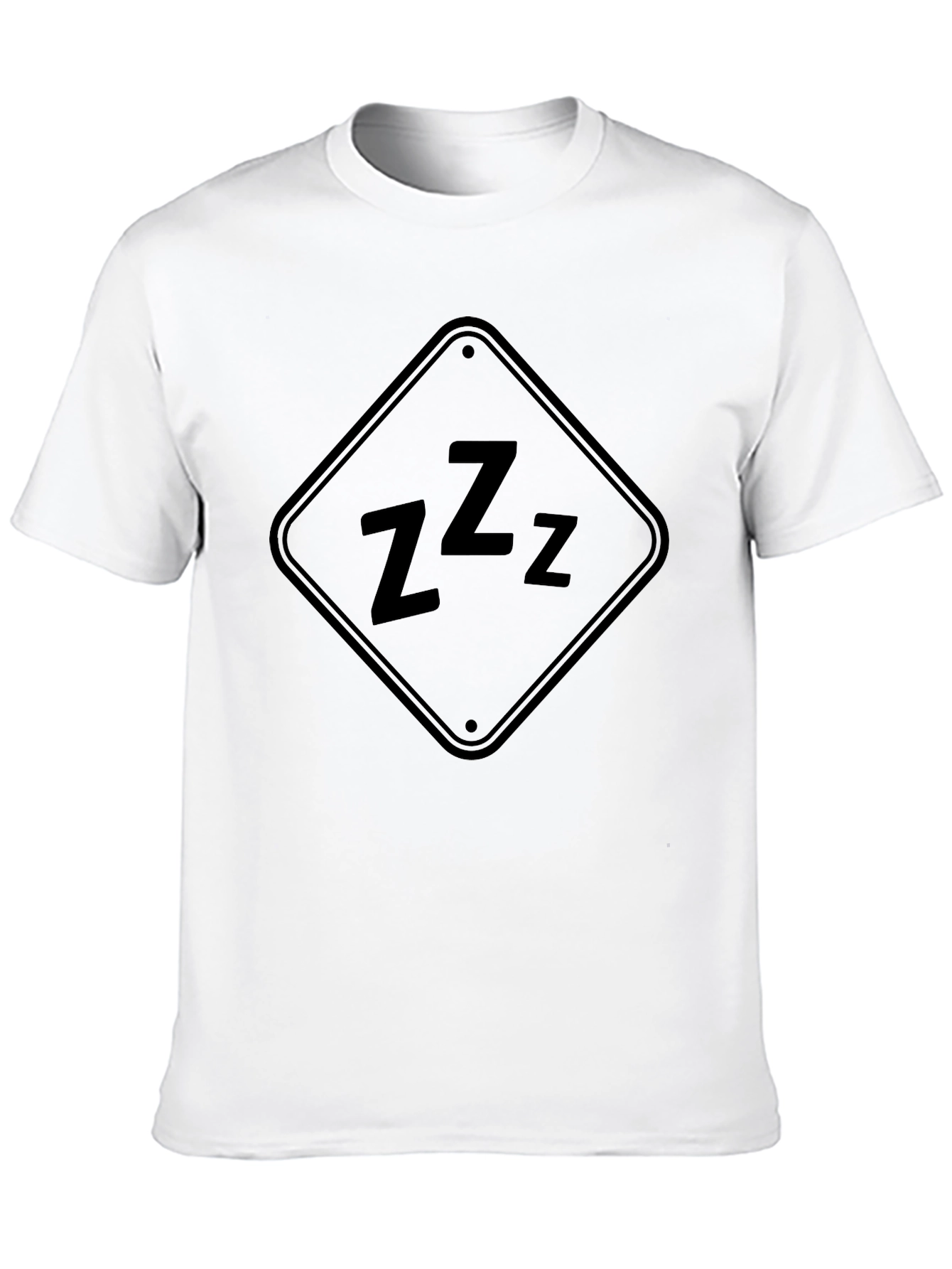 Funny Sleepy ZZZ Black T-Shirt
