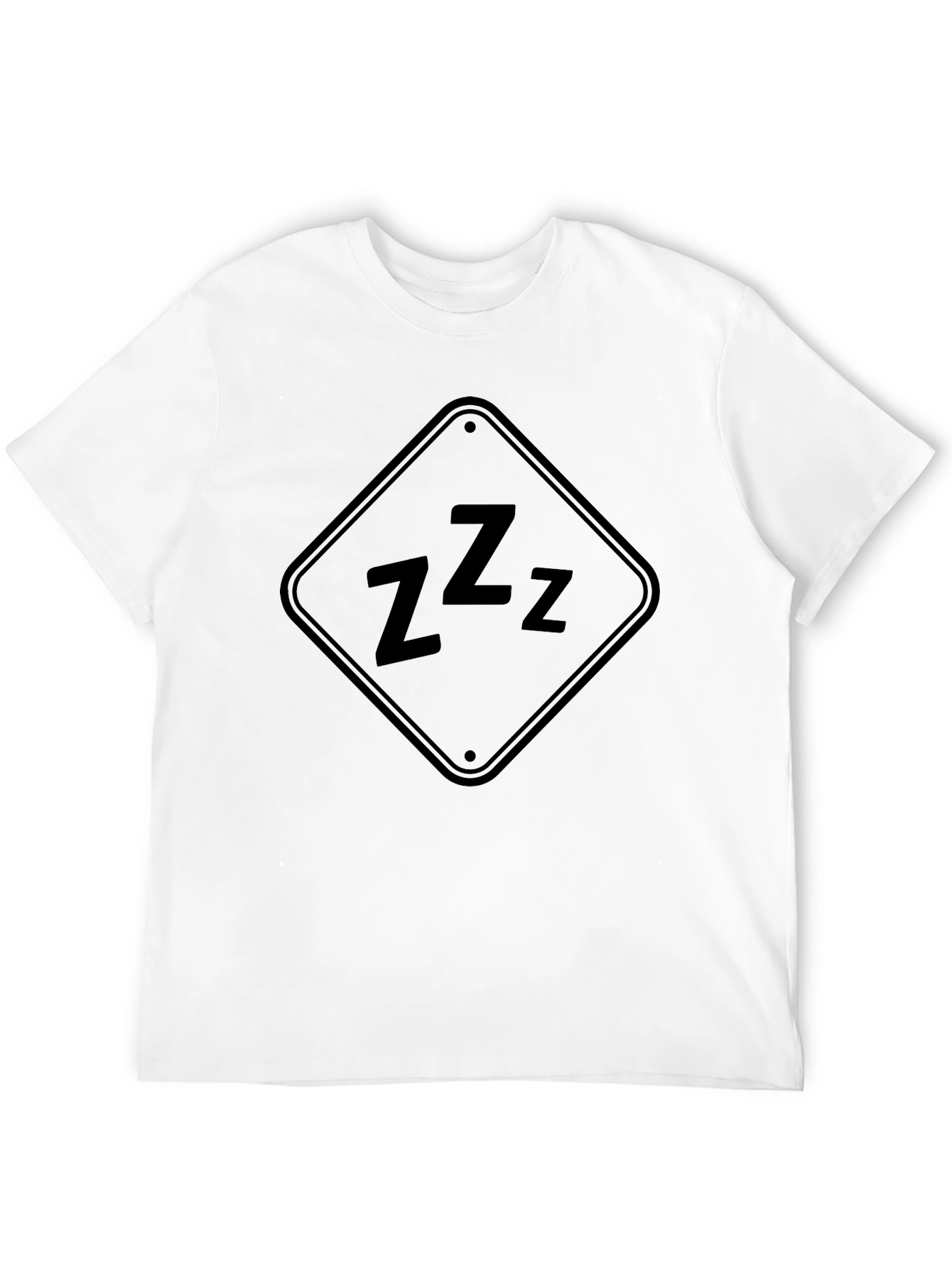 Funny Sleepy ZZZ Black T-Shirt