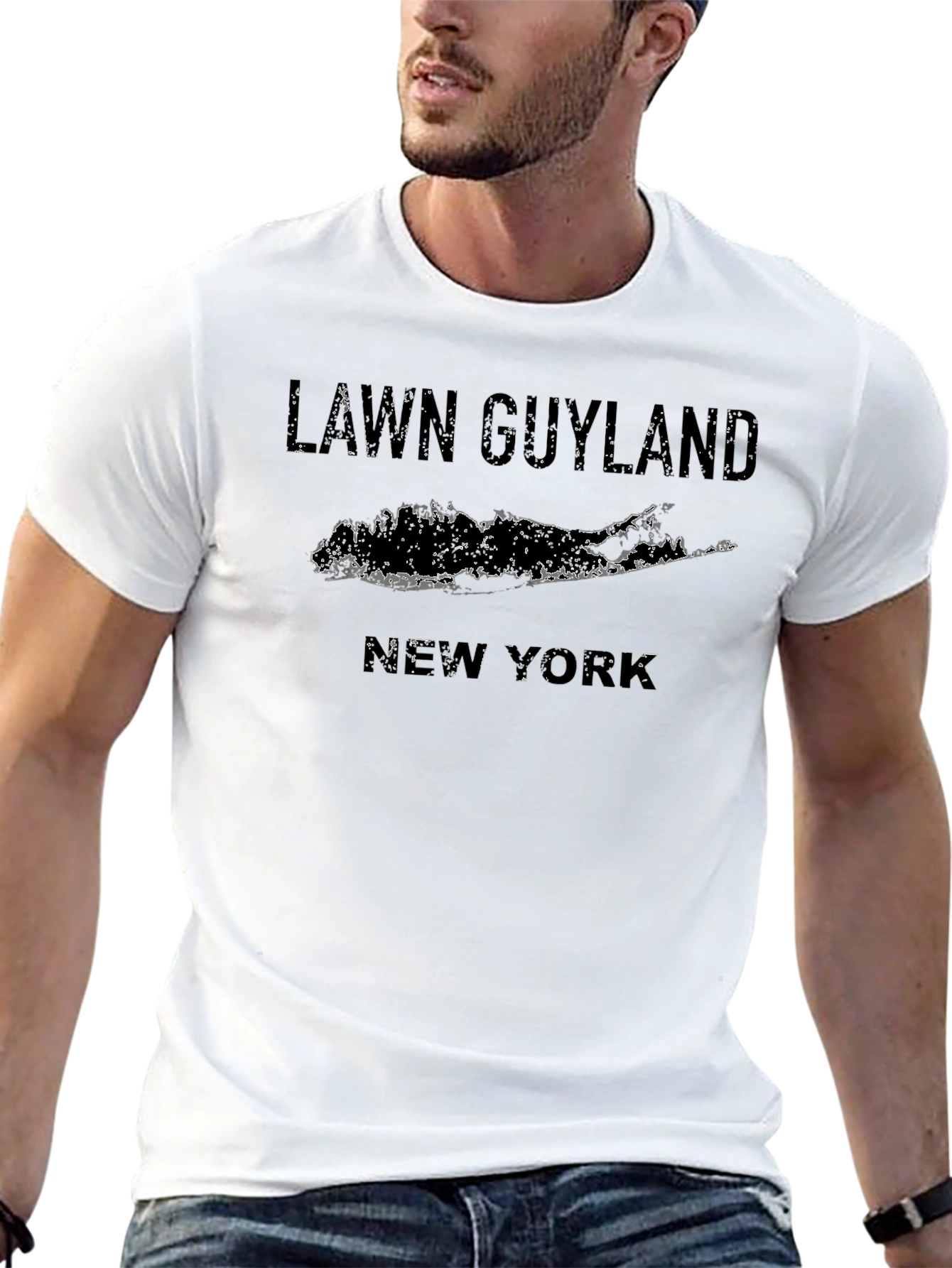 Lawn Guyland New York T-Shirt - Black