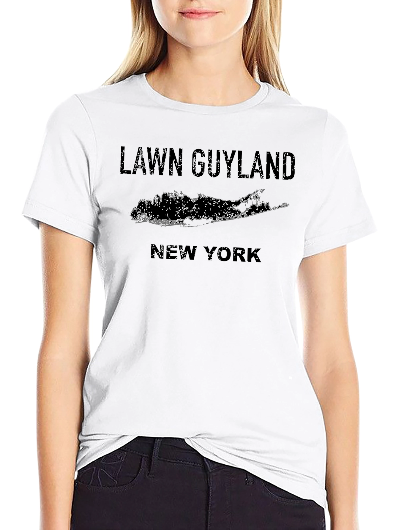 Lawn Guyland New York T-Shirt - Black
