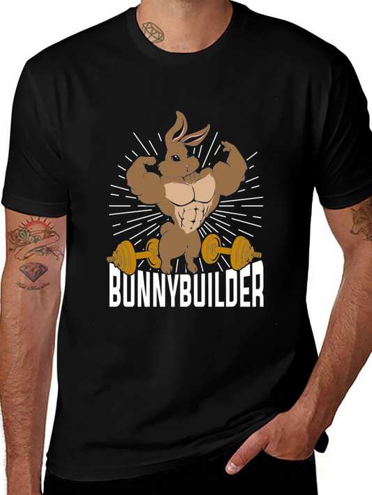 Bunnybuilder Black Graphic T-Shirt
