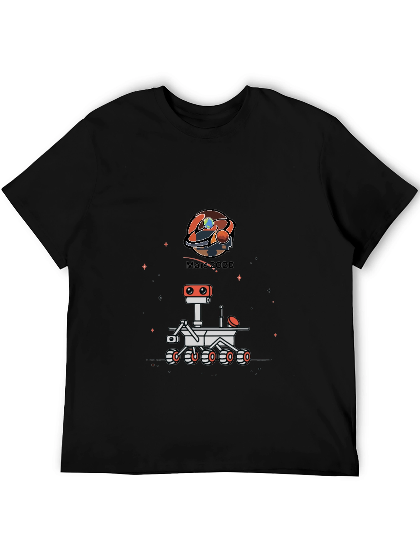 Mars 2020 Rover Black T-Shirt
