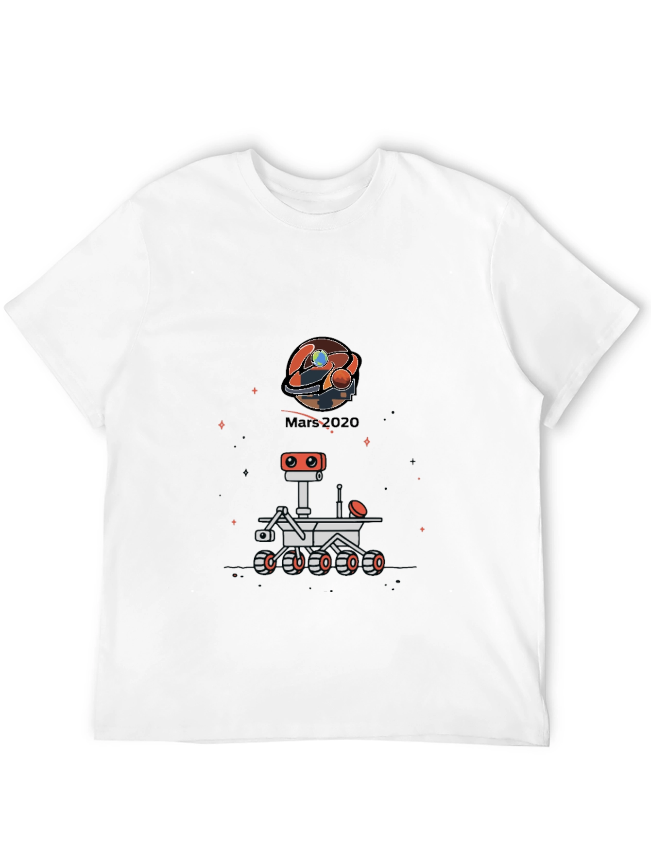 Mars 2020 Rover Black T-Shirt