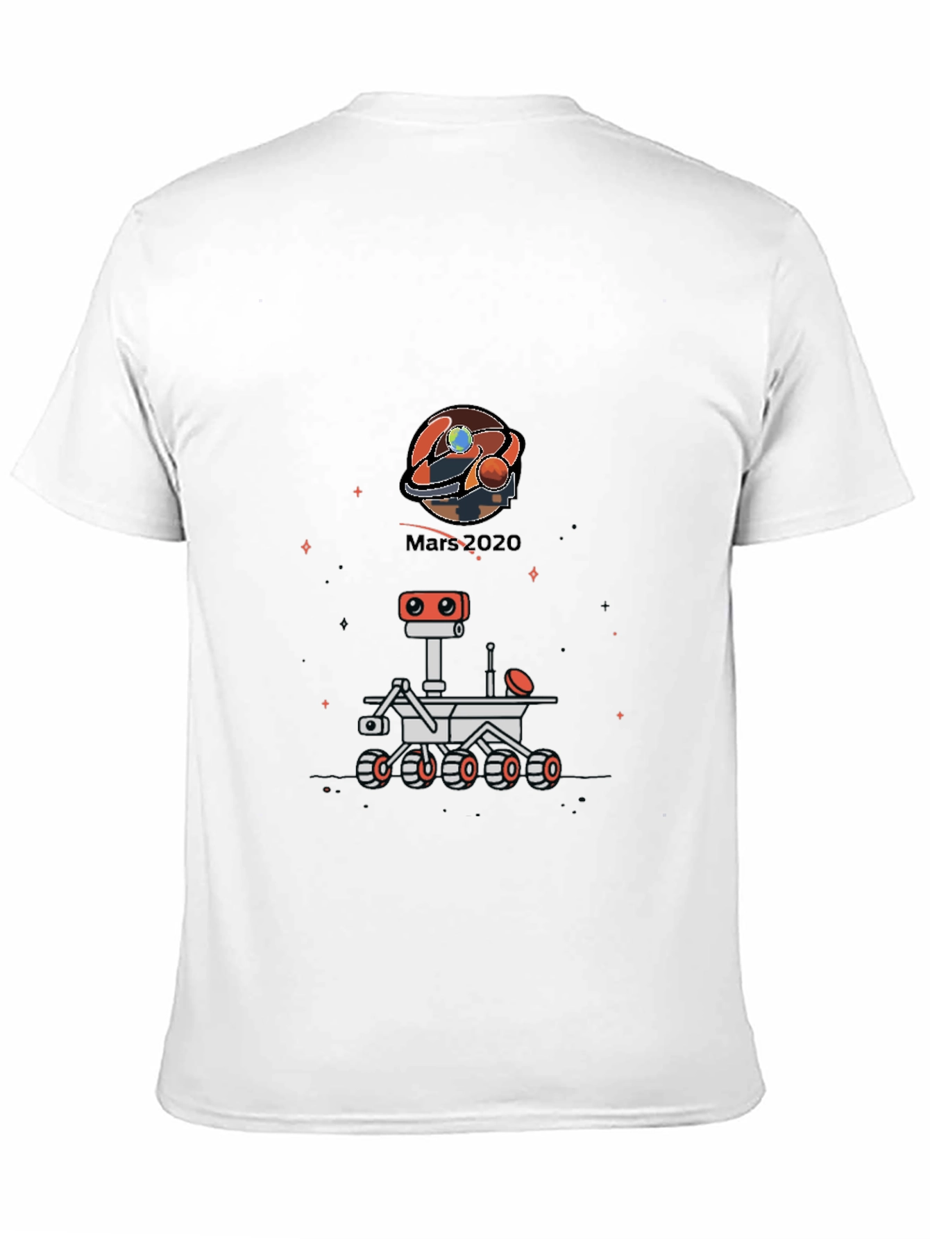 Mars 2020 Rover Black T-Shirt
