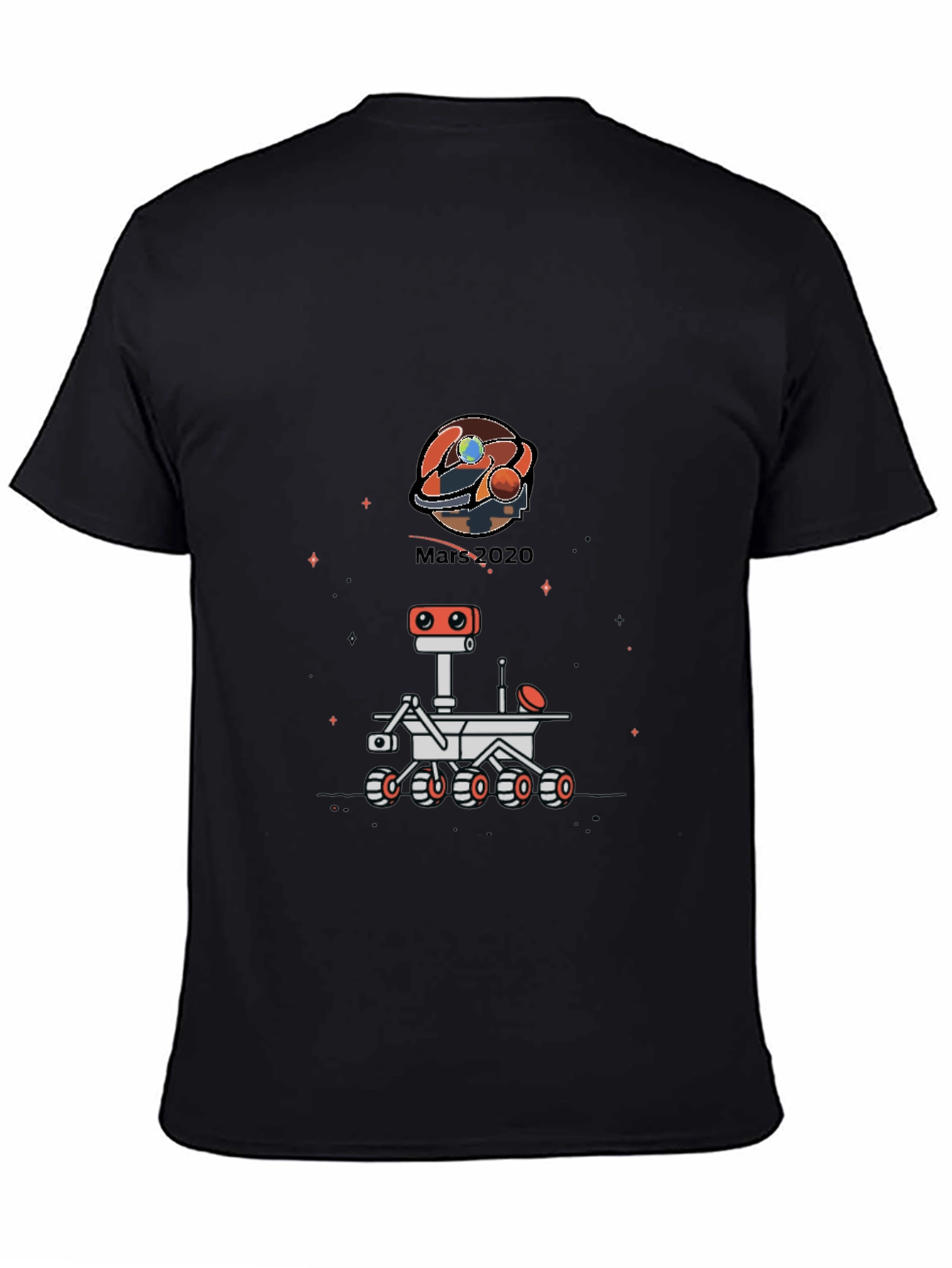 Mars 2020 Rover Black T-Shirt