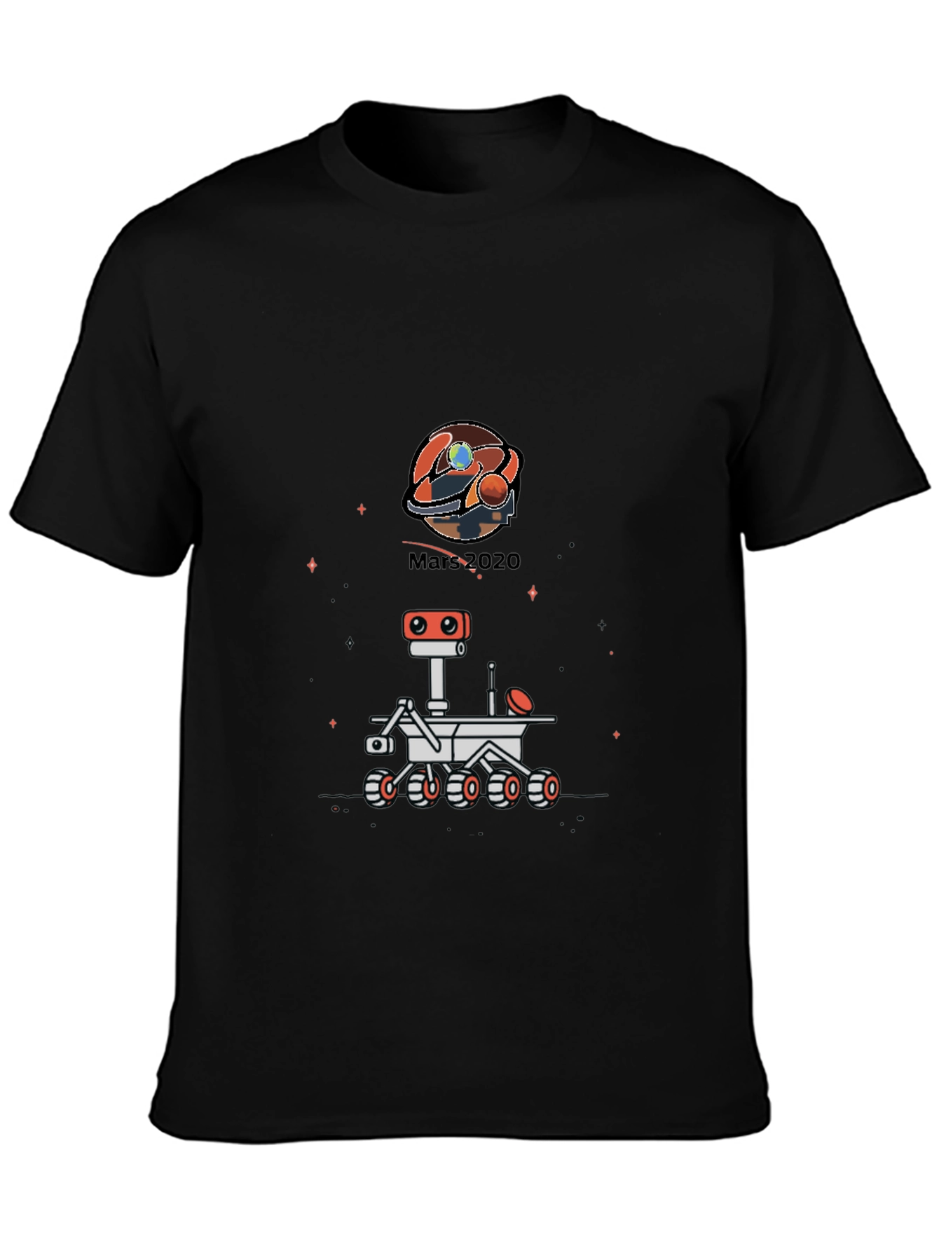 Mars 2020 Rover Black T-Shirt
