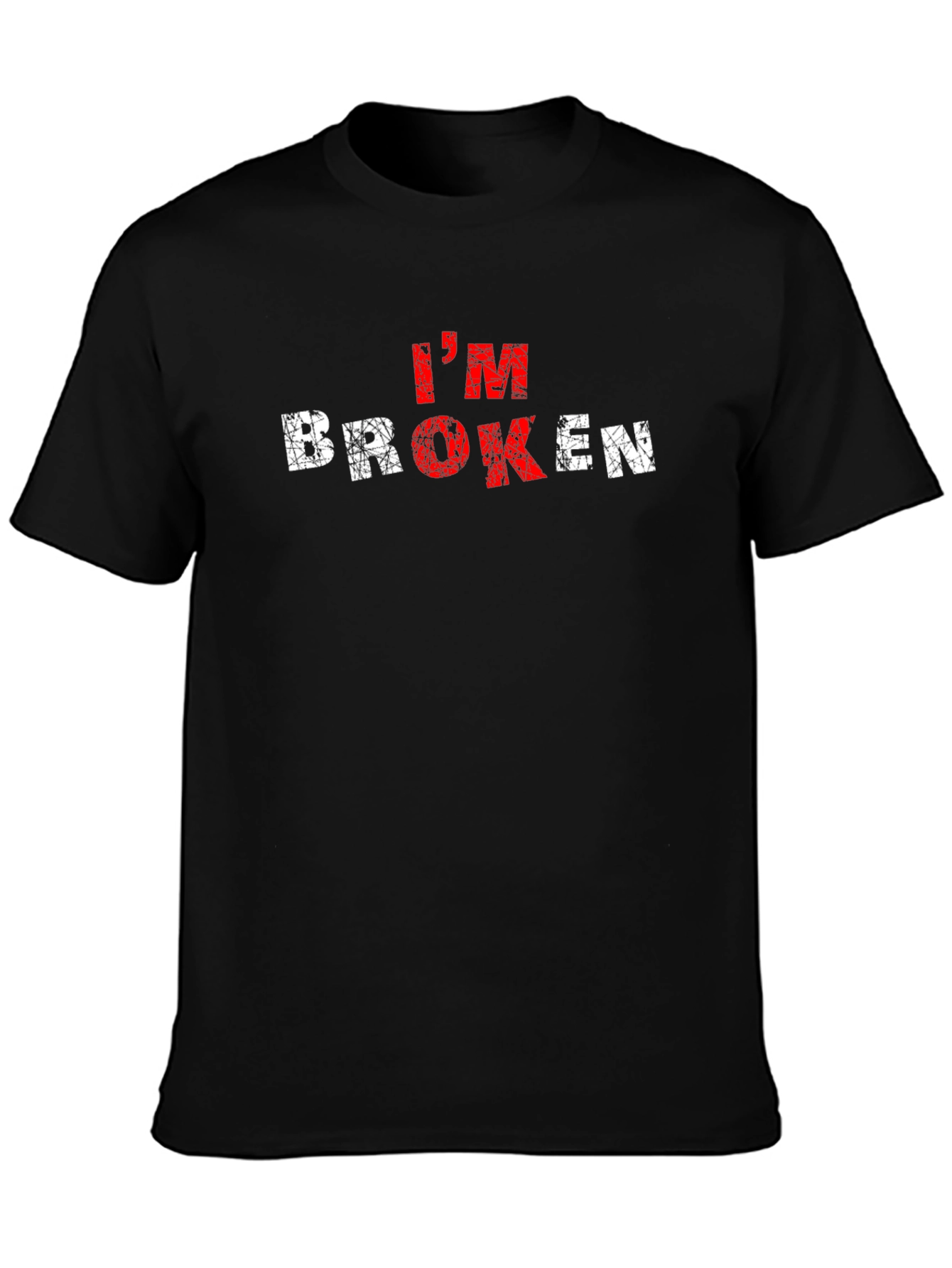 Im Broken Graphic T-Shirt - Grunge Style