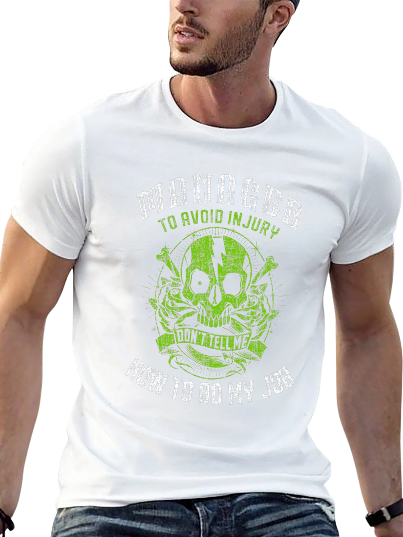 Manager Skull Graphic T-Shirt