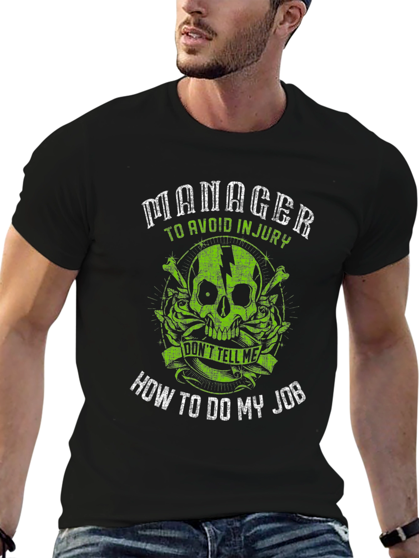 Manager Skull Graphic T-Shirt