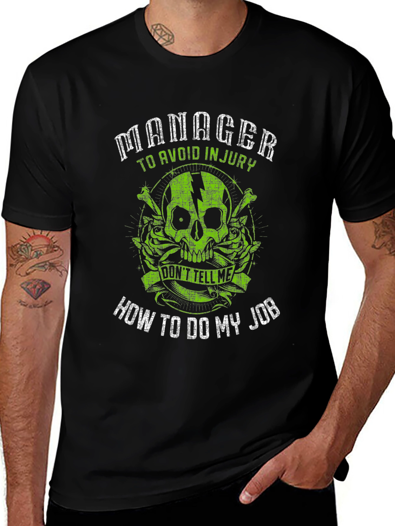 Manager Skull Graphic T-Shirt