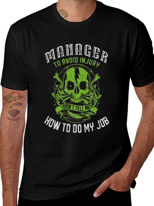 Manager Skull Graphic T-Shirt