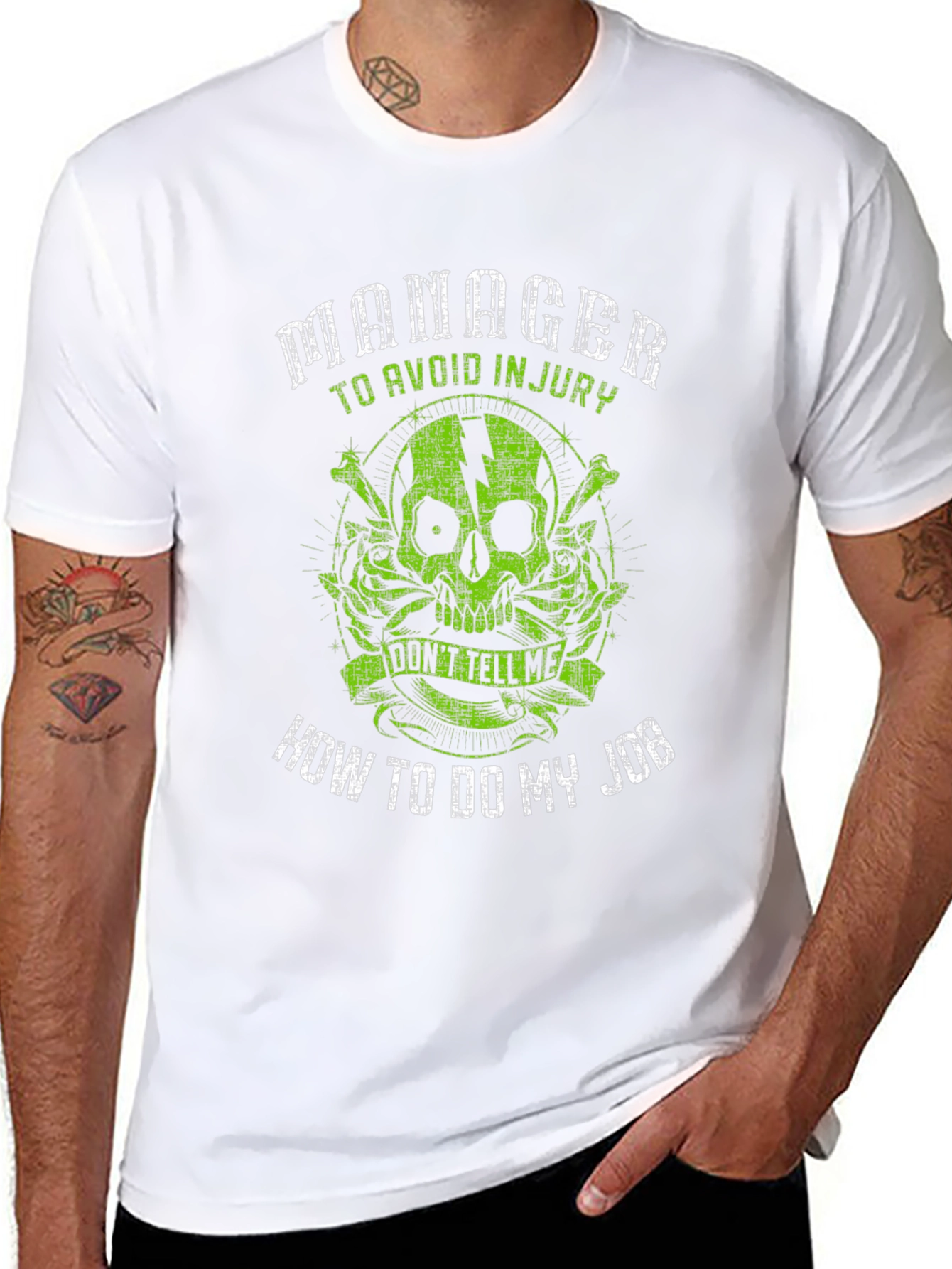 Manager Skull Graphic T-Shirt