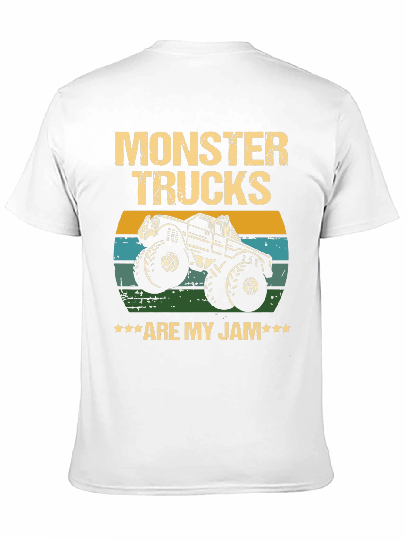 Monster Trucks Are My Jam Black T-Shirt