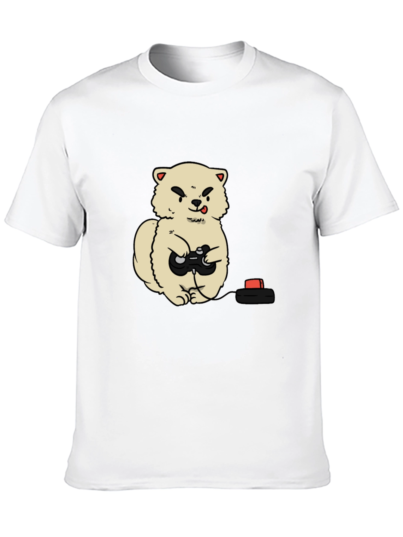 Gamer Dog Black T-Shirt