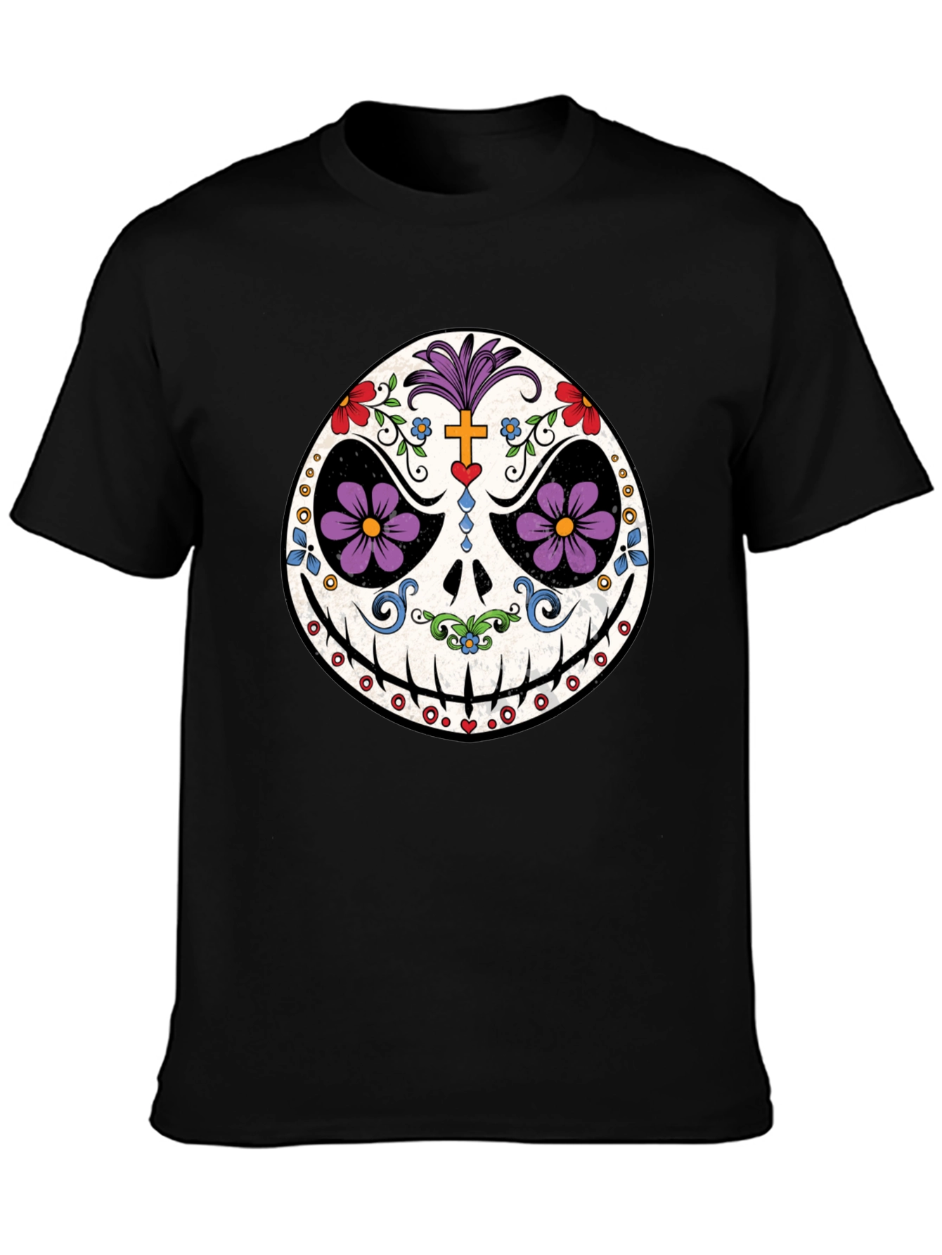 Day of the Dead Skull Graphic Tee