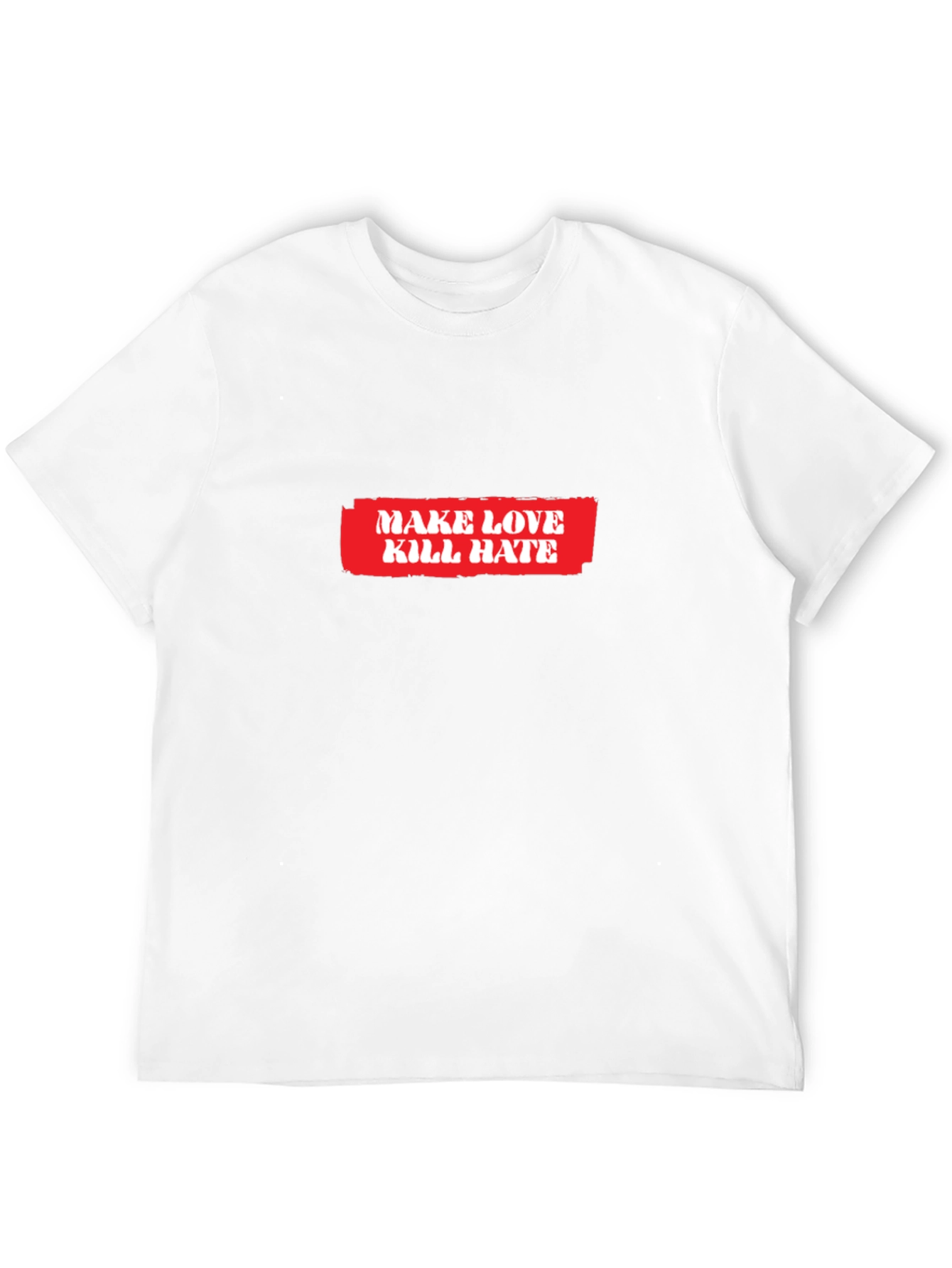 Make Love Kill Hate Graphic T-Shirt - Black