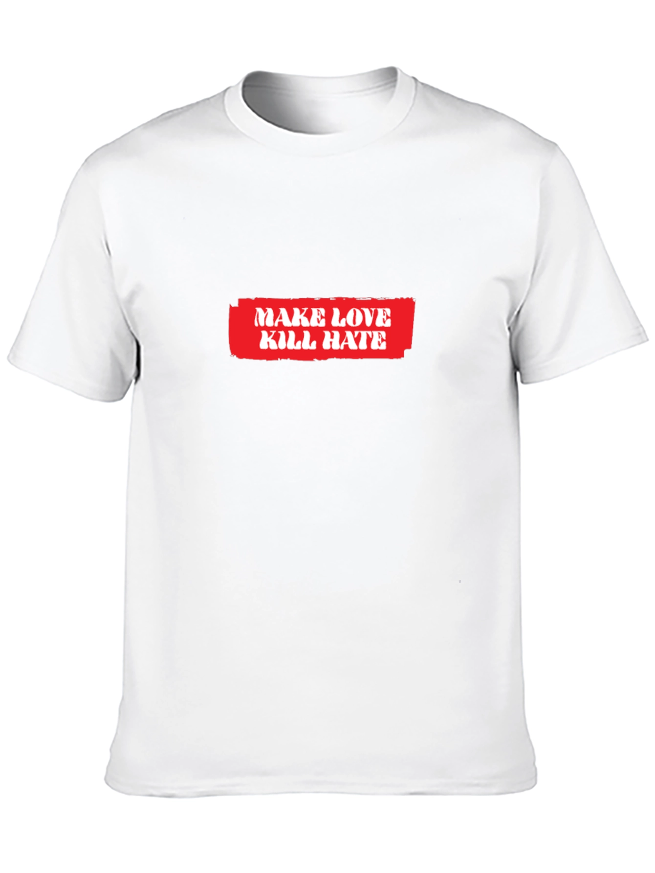 Make Love Kill Hate Graphic T-Shirt - Black