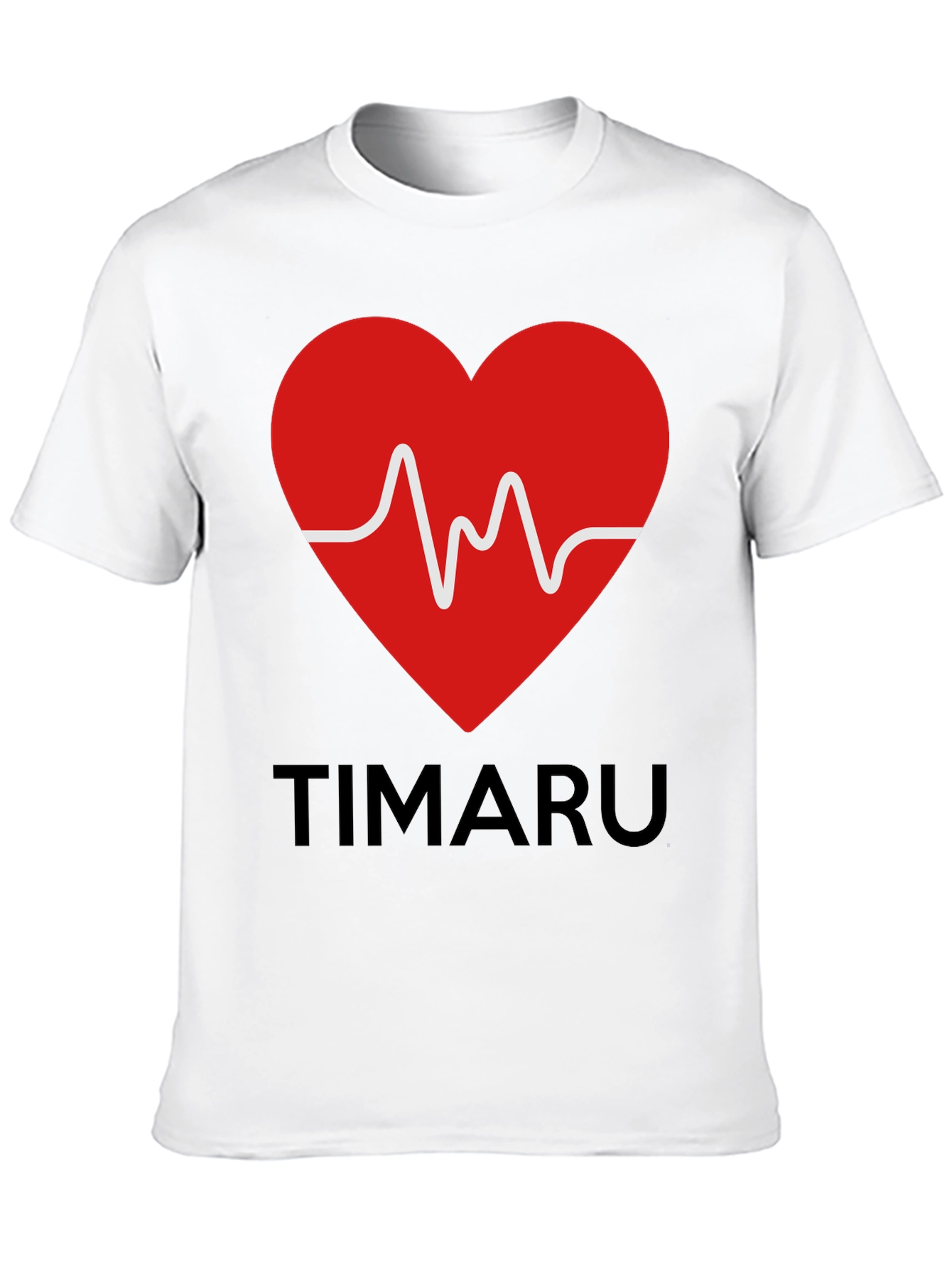 Timaru Heartbeat Graphic T-Shirt - Black