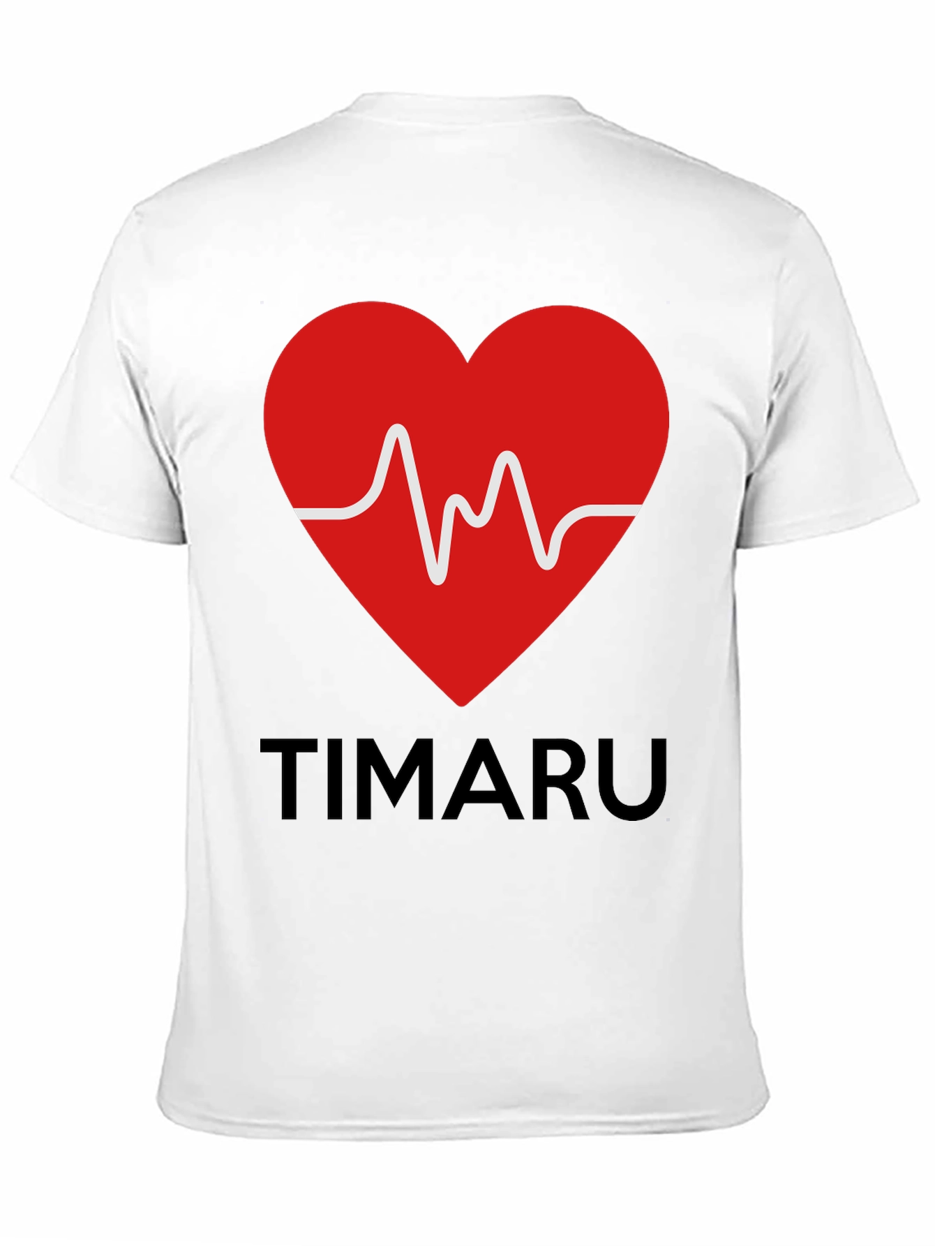 Timaru Heartbeat Graphic T-Shirt - Black