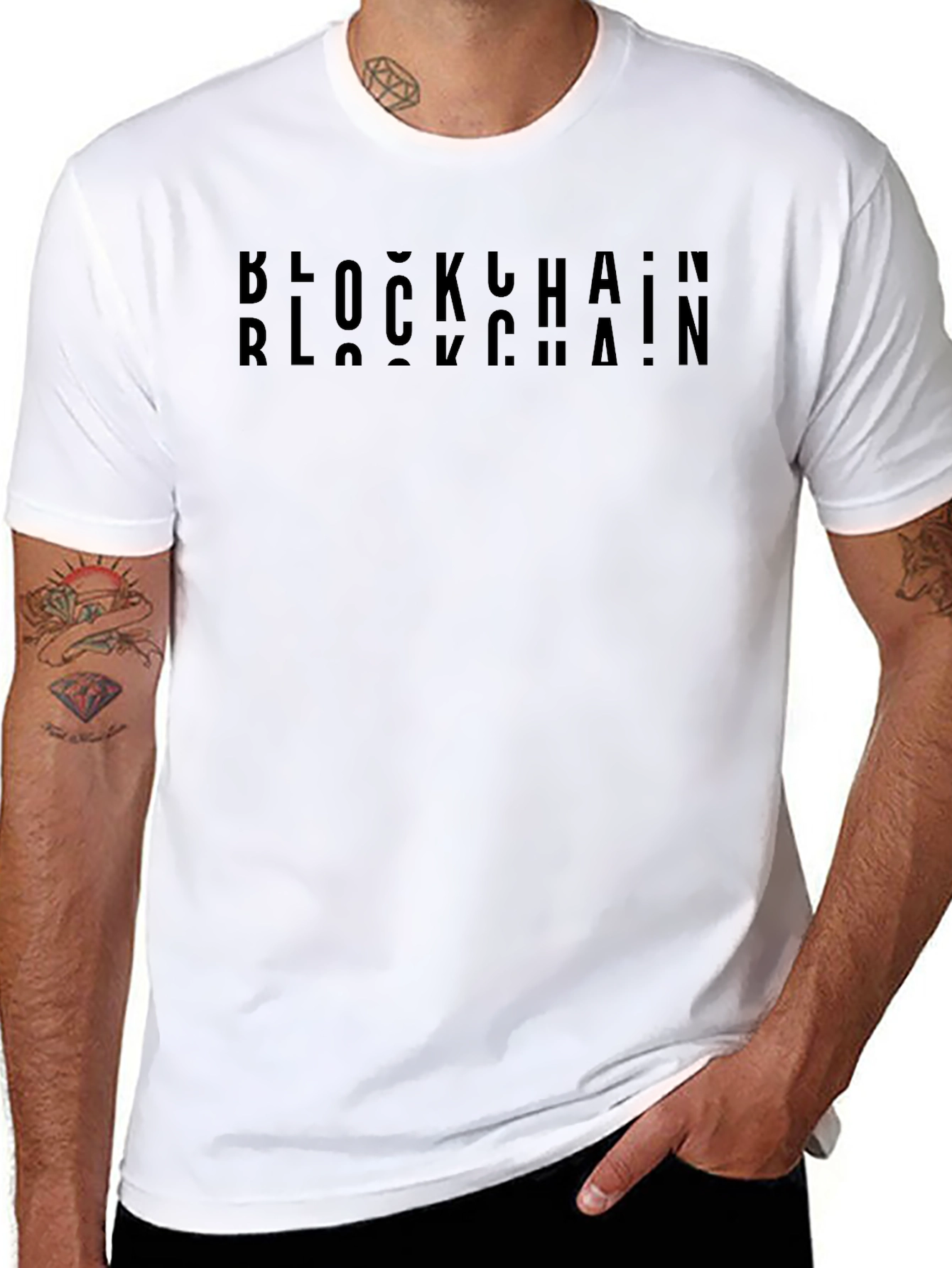 Blockchain Graphic Tee - Stylish Crypto Apparel