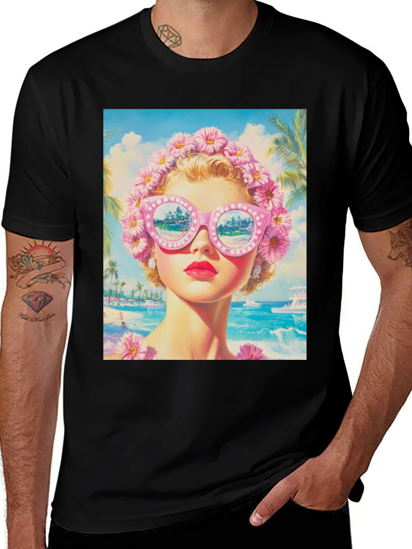 Retro Beach Vibes Graphic Tee