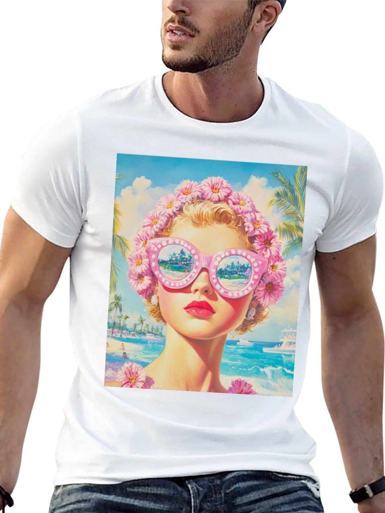 Retro Beach Vibes Graphic Tee