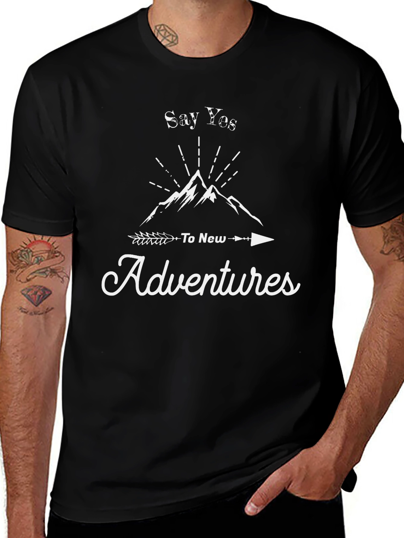 Say Yes To New Adventures Graphic T-Shirt