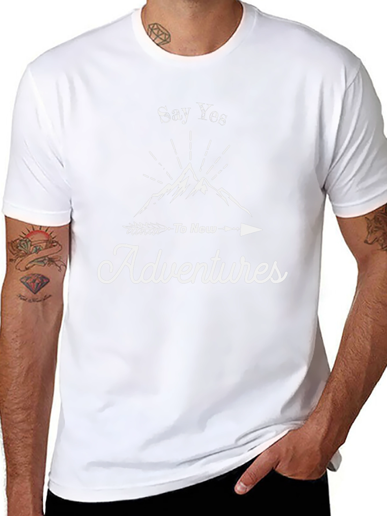 Say Yes To New Adventures Graphic T-Shirt