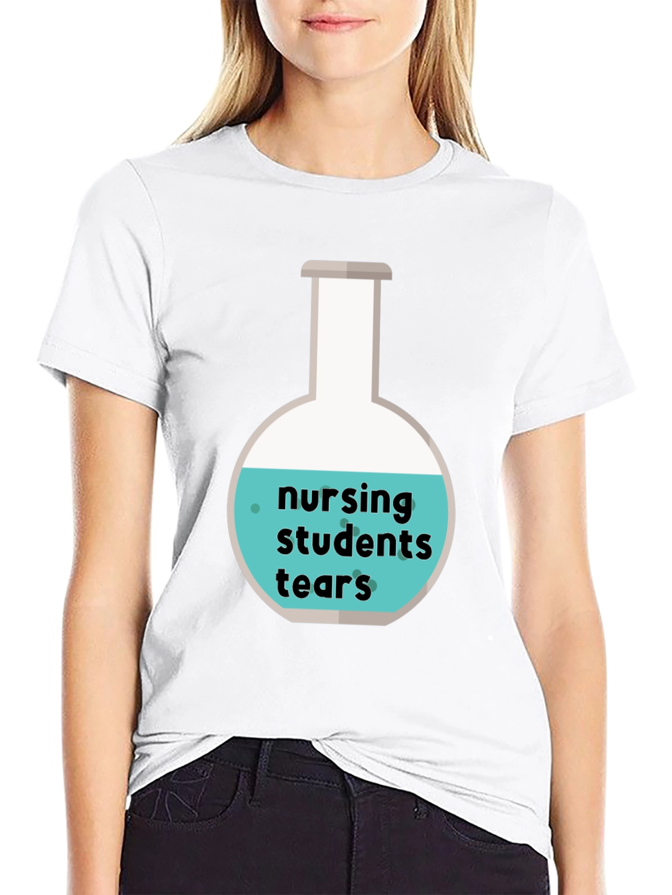Nursing Student Tears T-Shirt - Novelty Graphic Tee