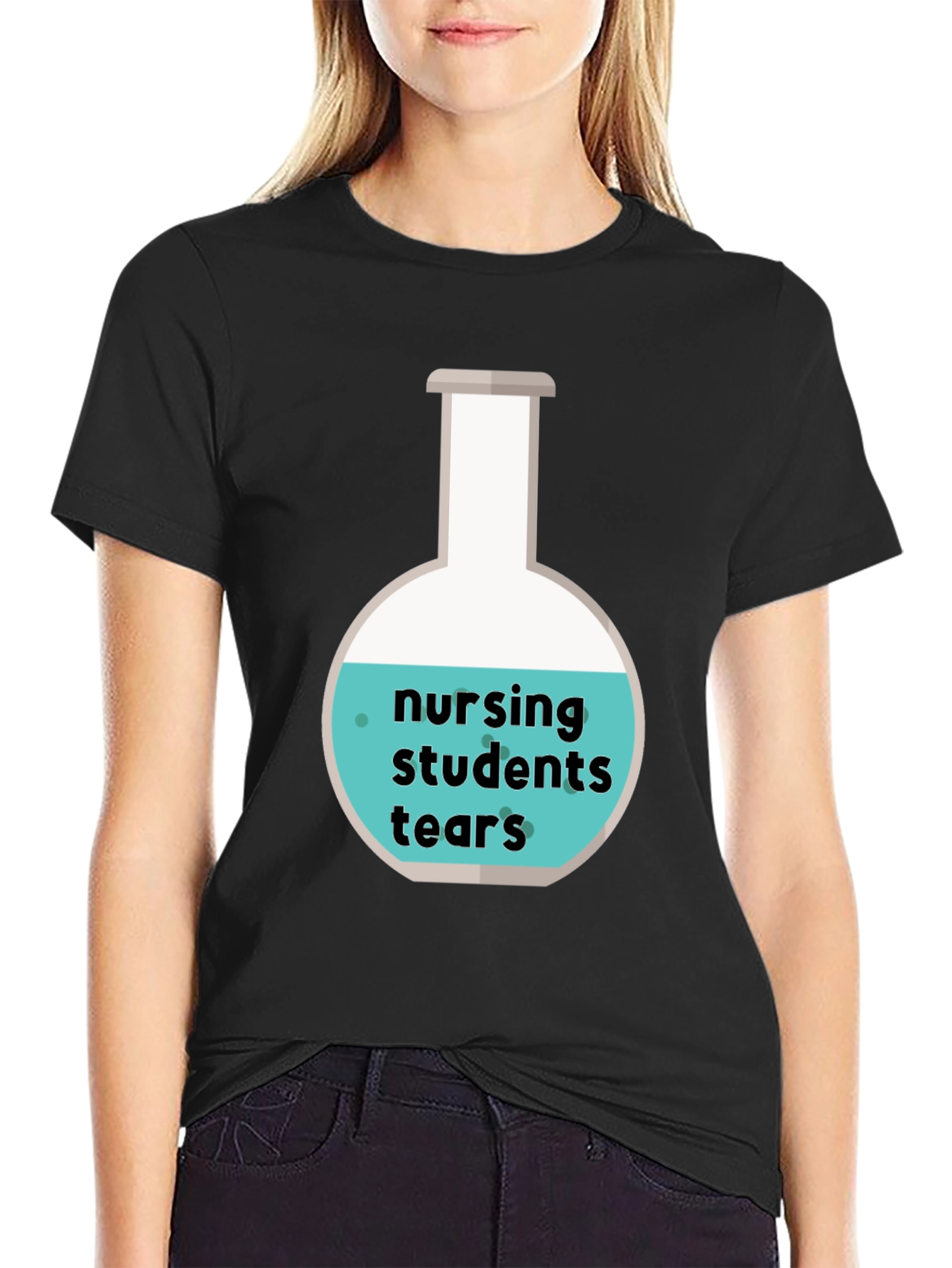 Nursing Student Tears T-Shirt - Novelty Graphic Tee