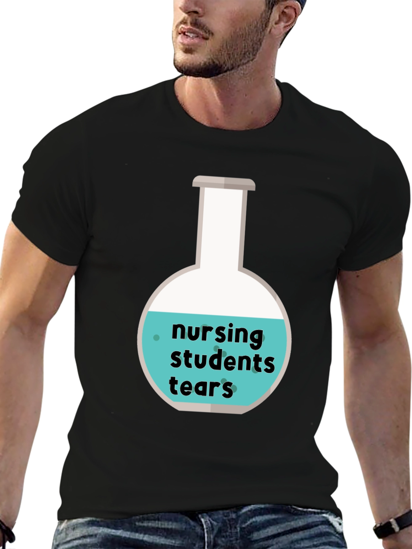 Nursing Student Tears T-Shirt - Novelty Graphic Tee