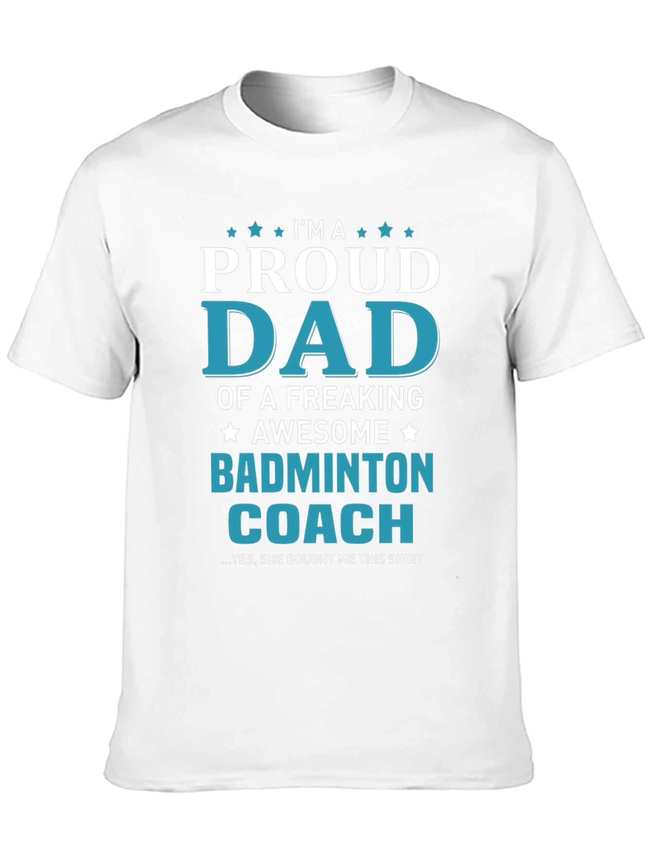 Proud Dad Badminton Coach T-Shirt: Awesome Gift!
