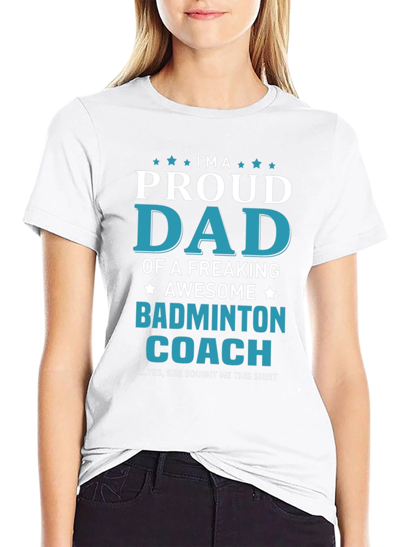 Proud Dad Badminton Coach T-Shirt: Awesome Gift!