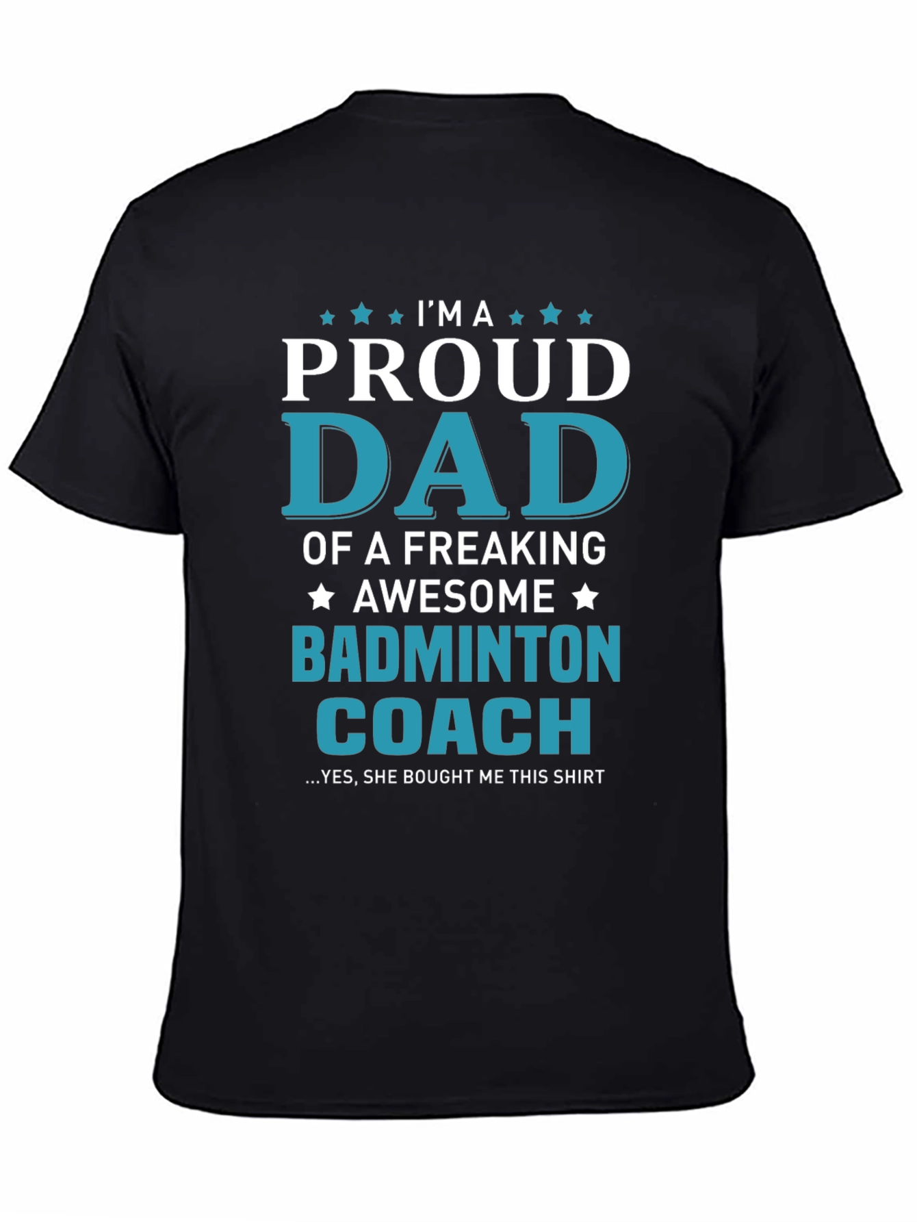Proud Dad Badminton Coach T-Shirt: Awesome Gift!