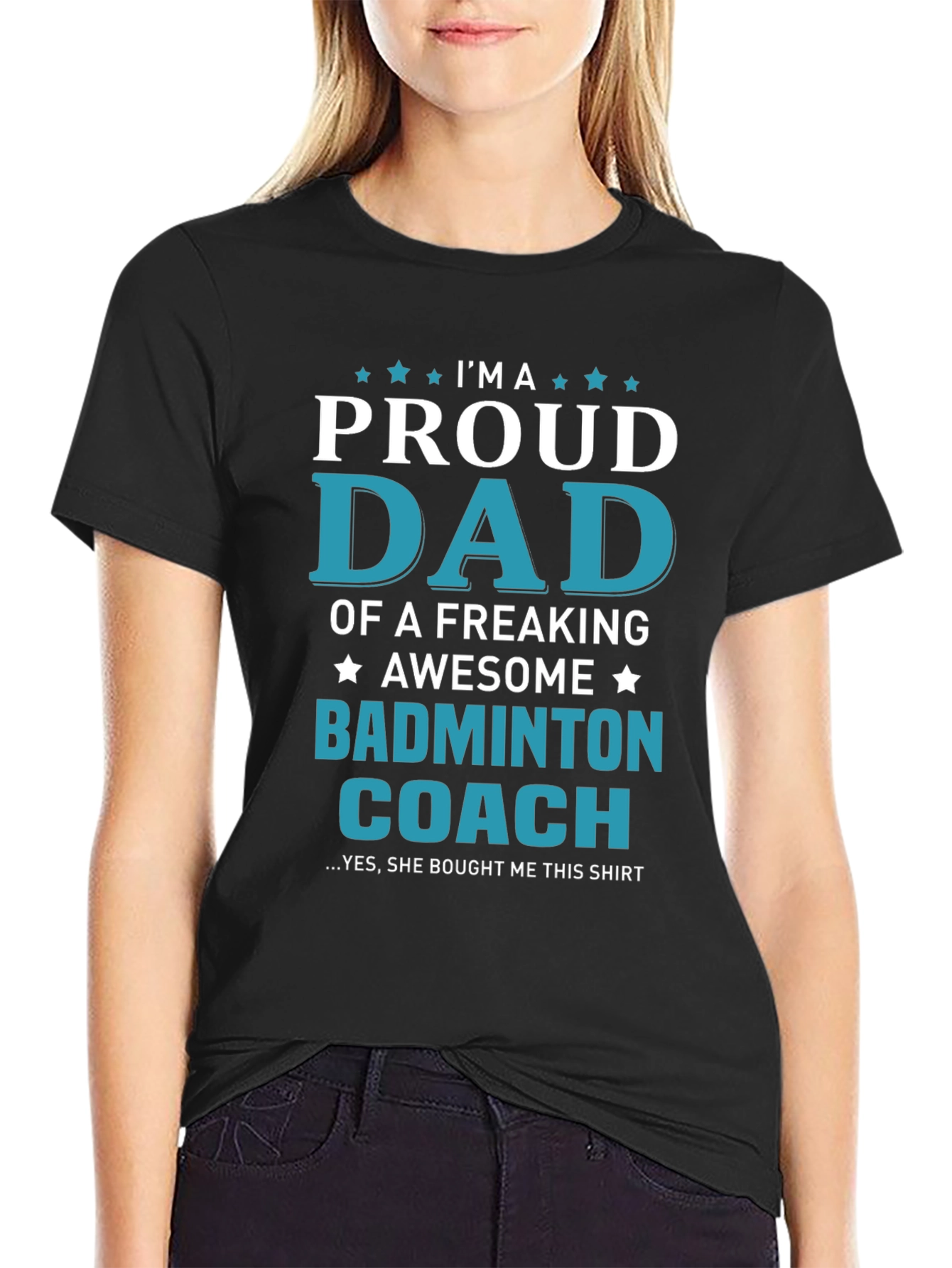 Proud Dad Badminton Coach T-Shirt: Awesome Gift!