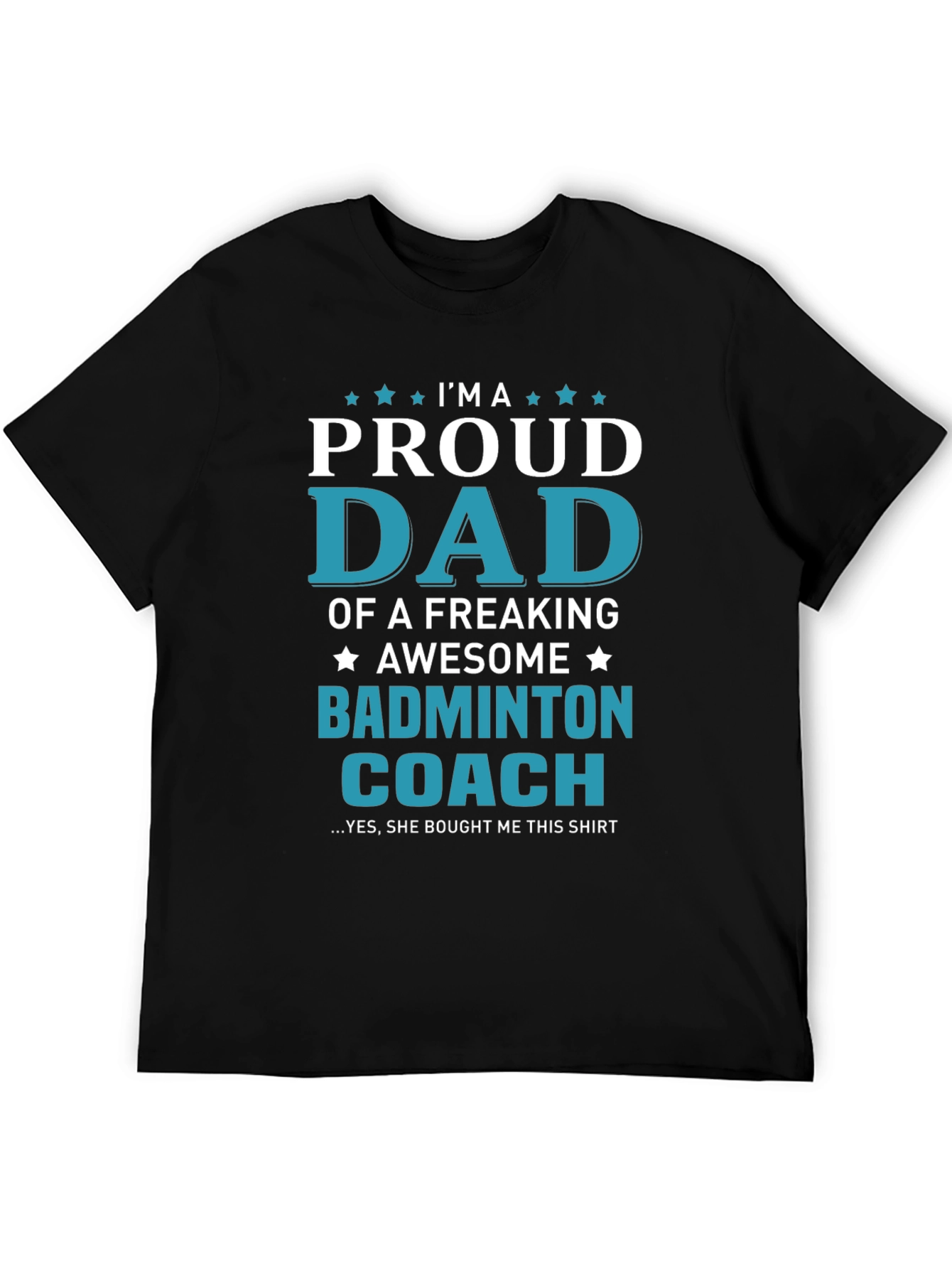 Proud Dad Badminton Coach T-Shirt: Awesome Gift!