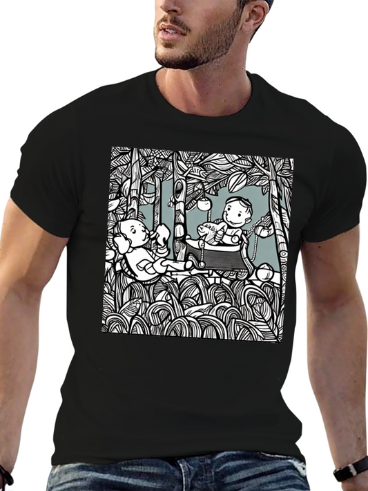 Unique Graphic Tee: Playful Scene
