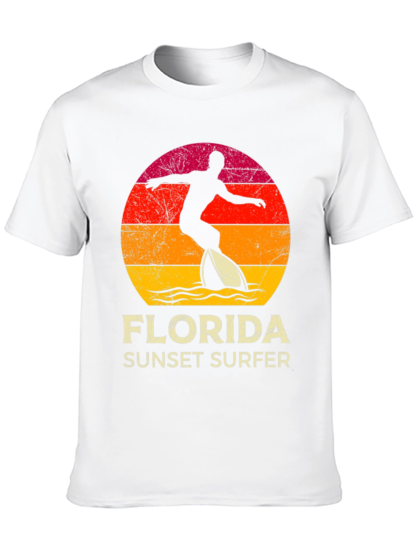 Florida Sunset Surfer Graphic Tee