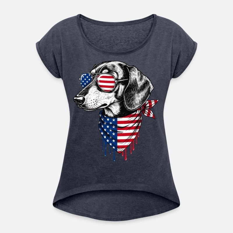 Dachshund Dog Patriotic 4th of July Of American