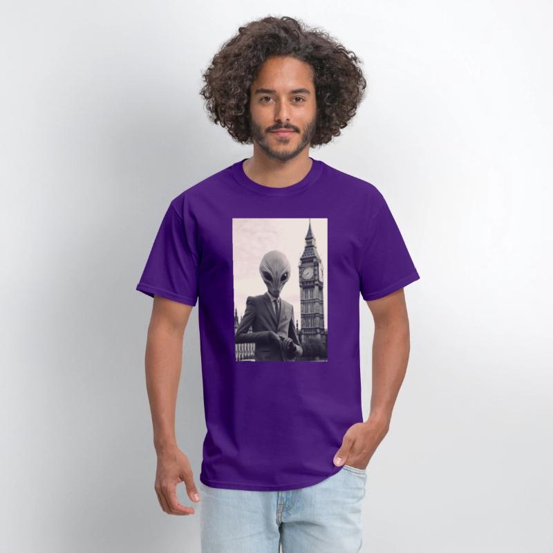 Dapper Alien in London - Art Print at Parliament