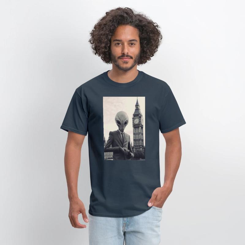 Dapper Alien in London - Art Print at Parliament