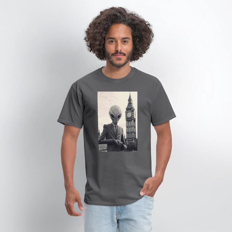 Dapper Alien in London - Art Print at Parliament