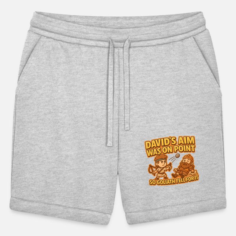 David & Goliath Pun – Funny Bible Hero Cartoon Tee
