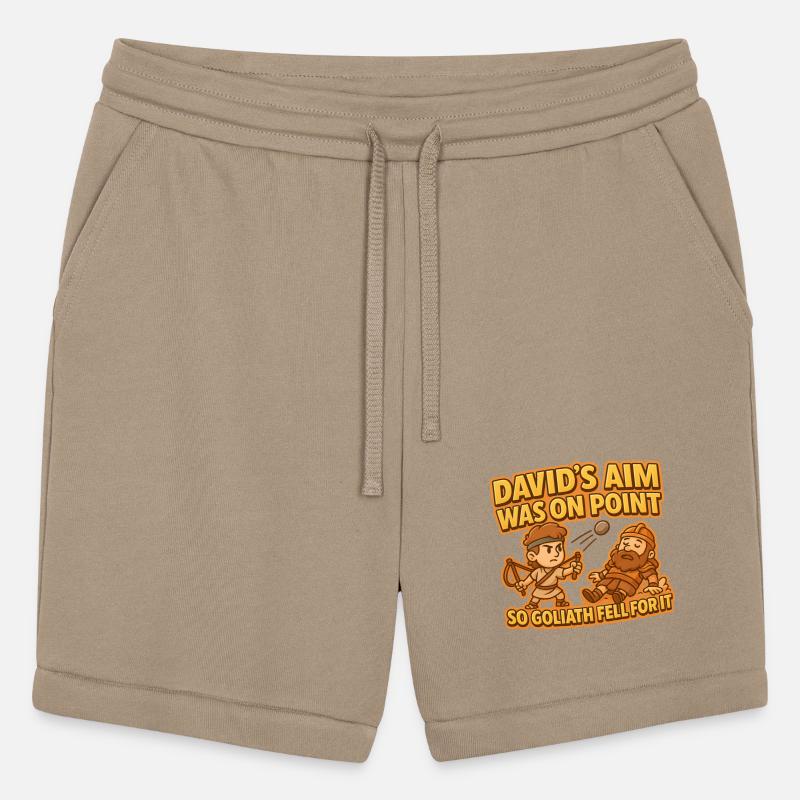 David & Goliath Pun – Funny Bible Hero Cartoon Tee