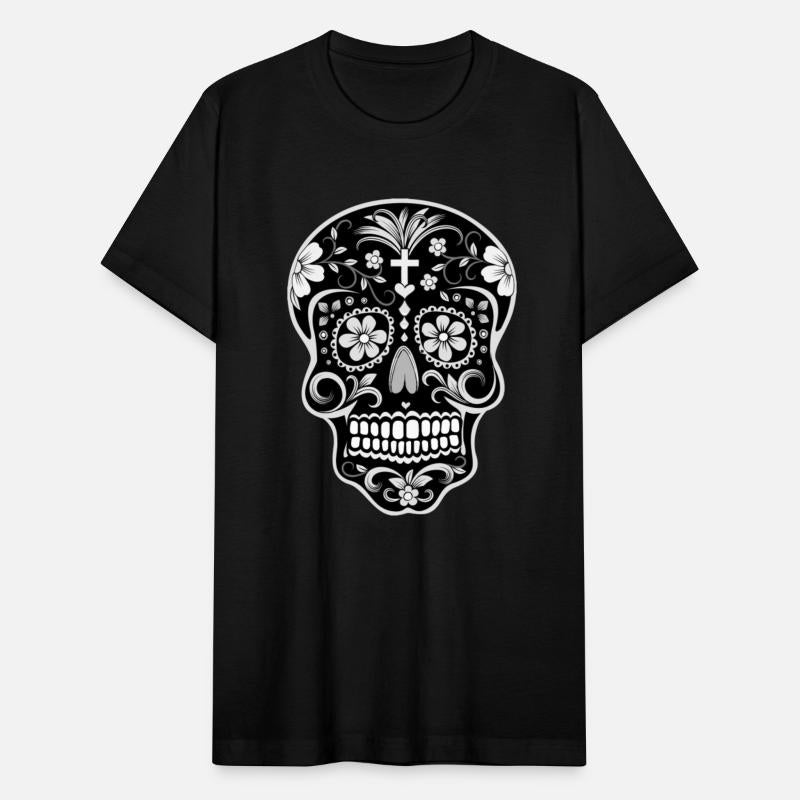 Day Of The Dead Sugar Skull Black