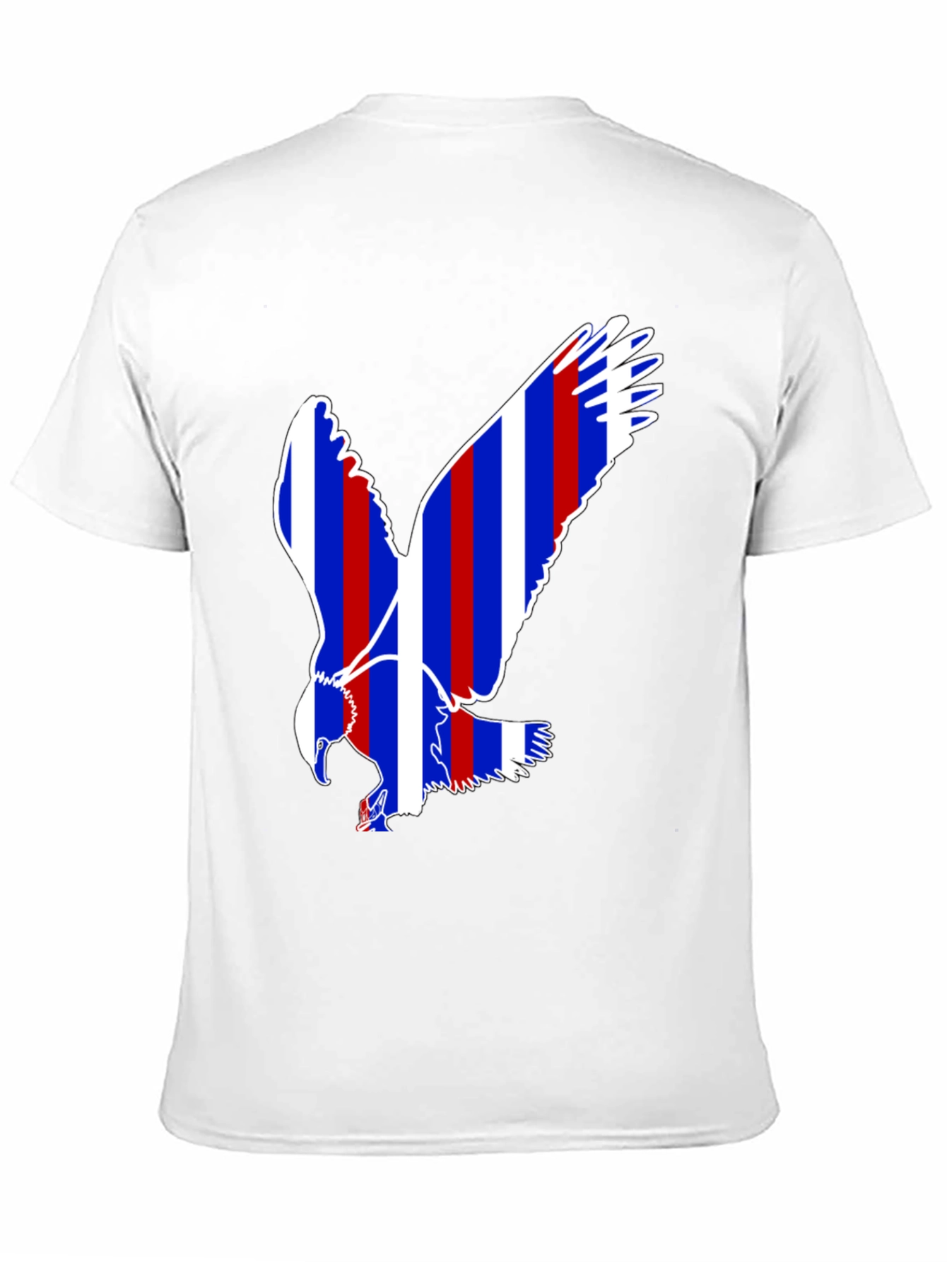 Patriotic Eagle Graphic T-Shirt - Bold Stripes