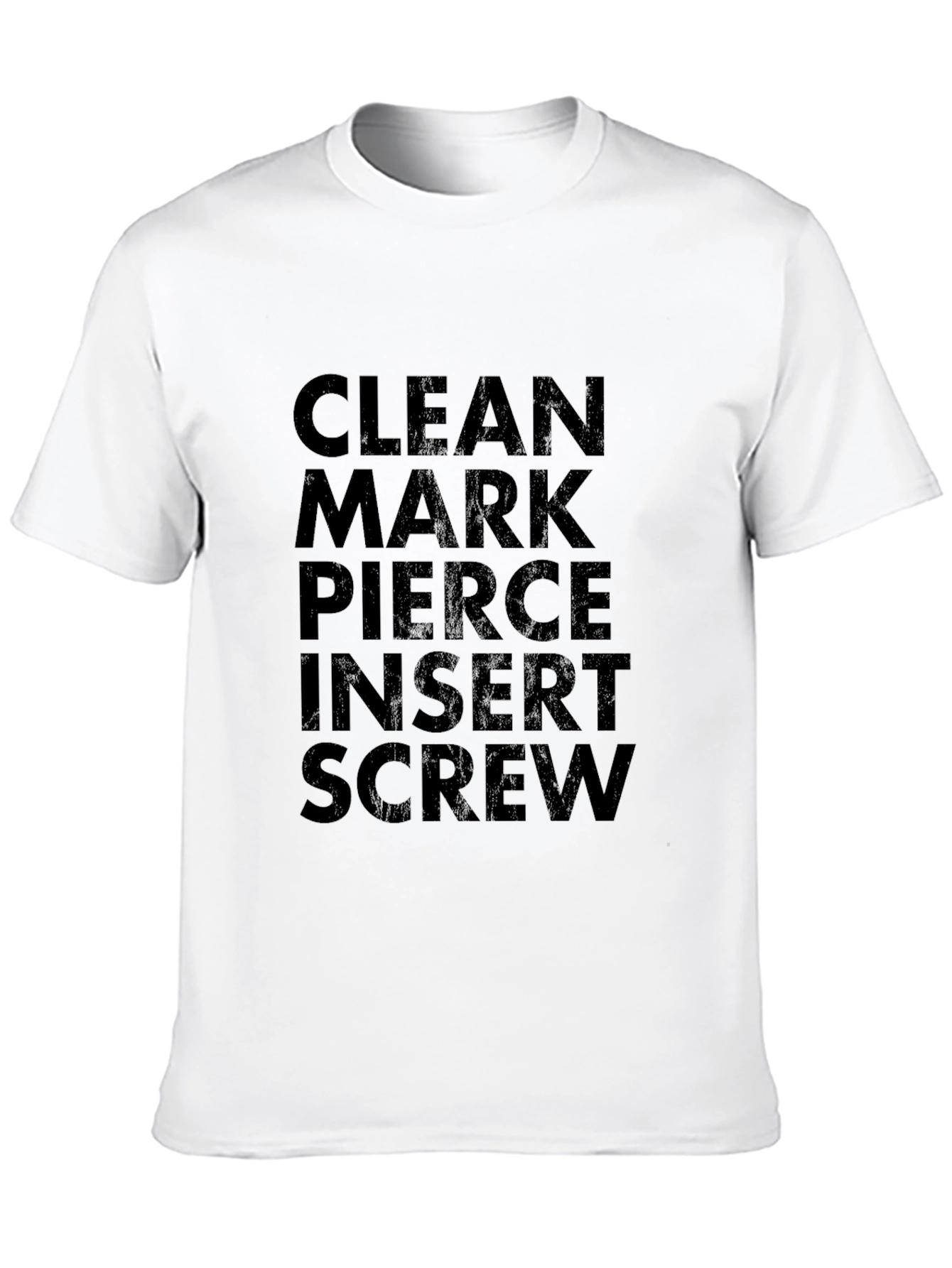 Clean Mark Pierce Insert Screw - Black T-Shirt