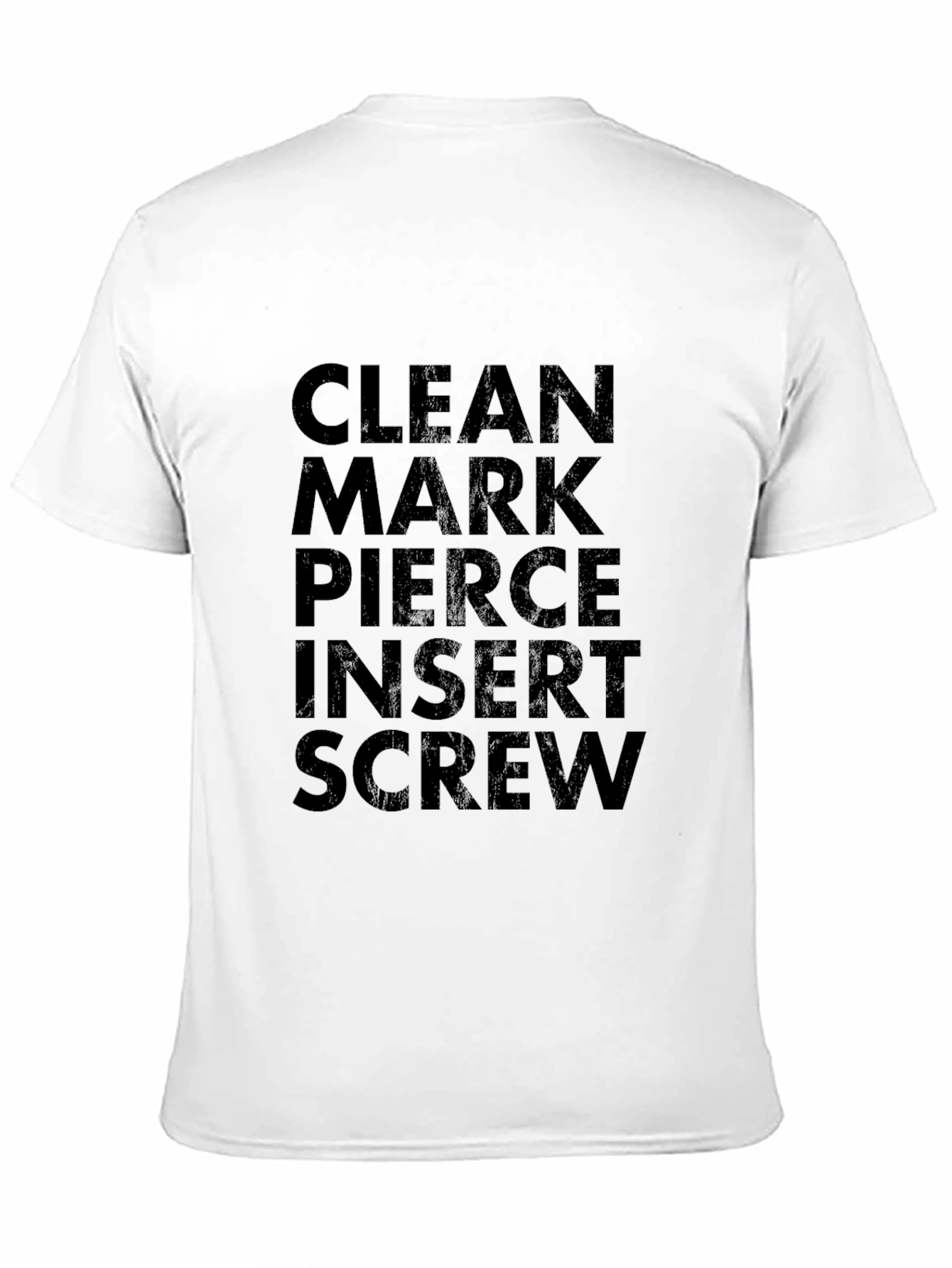 Clean Mark Pierce Insert Screw - Black T-Shirt