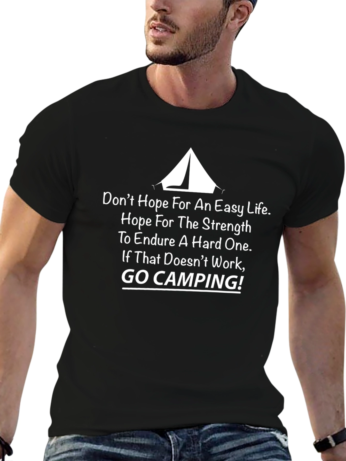 Camping Graphic T-Shirt - Strength & Endurance