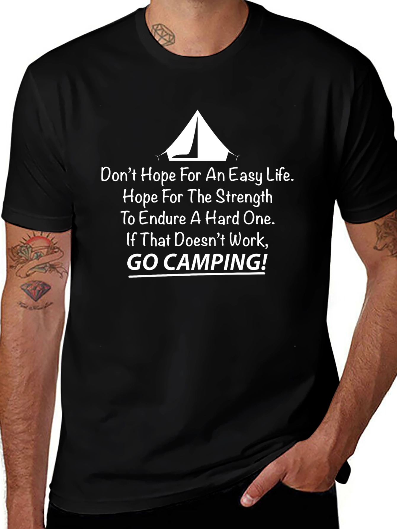 Camping Graphic T-Shirt - Strength & Endurance